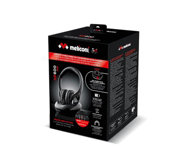 MELICONI Sluchawki do TV HP 600 PRO, wejscie optyczne - 1386185 - zdjęcie 3